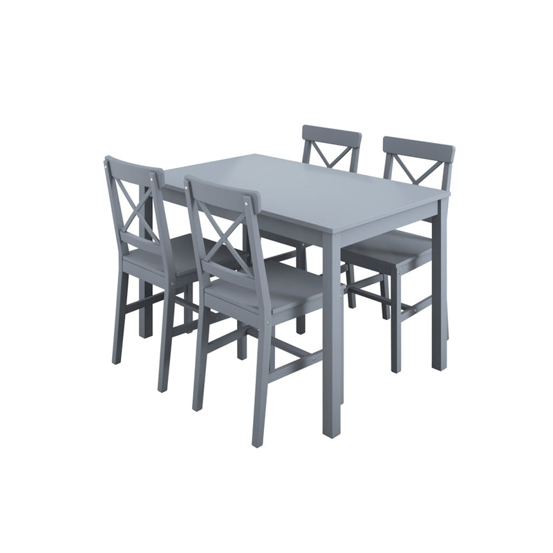 Gather Anthracite Grey 4 Seater Dining Set