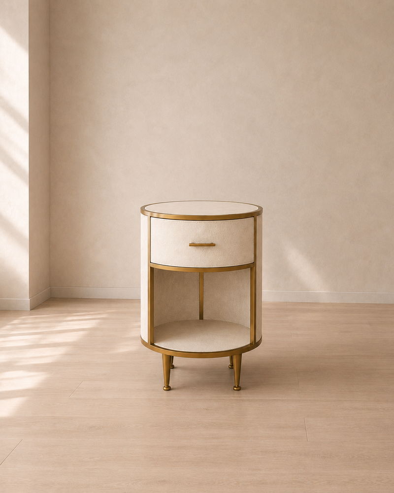 Hampton Round Bedside Table
