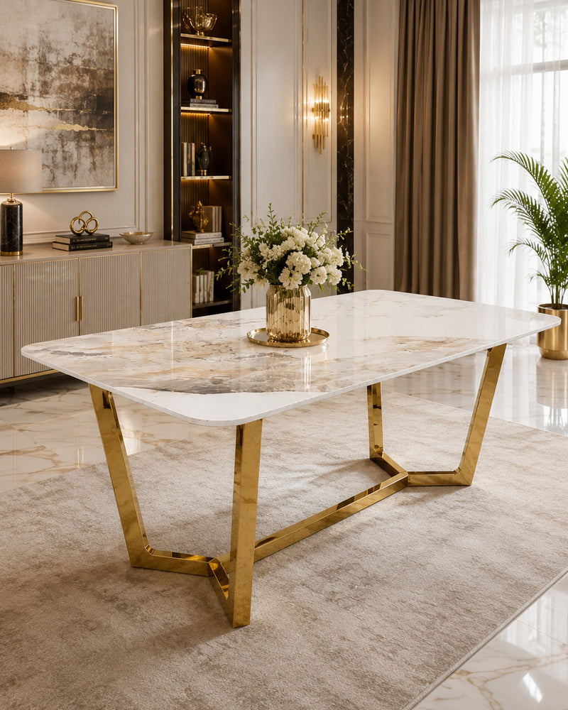 Lucien Sintered Stone Dining Table
