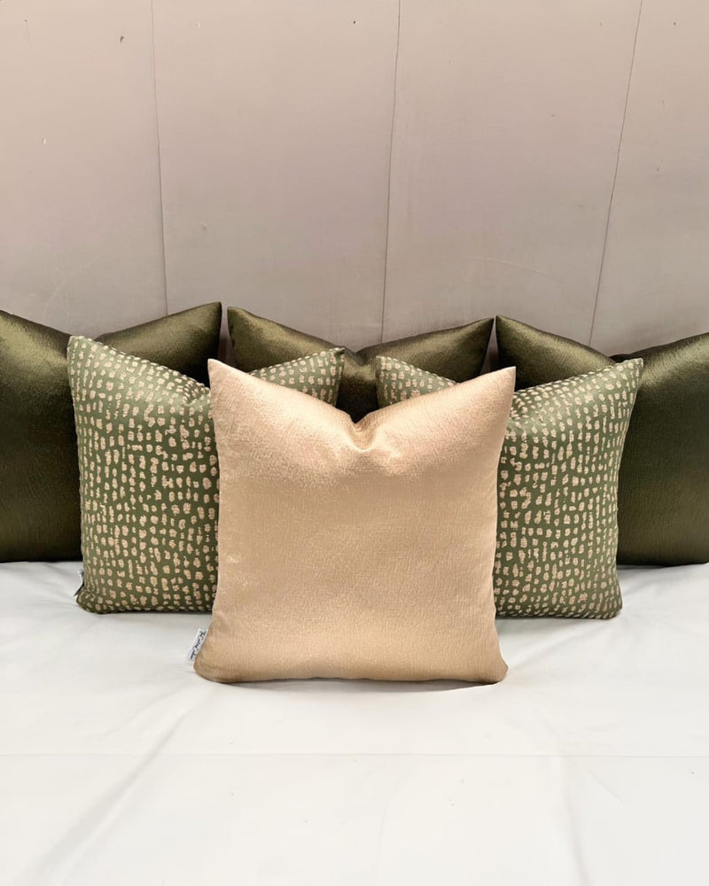 The Luxury Everest Green Natale Bed Cushion Set