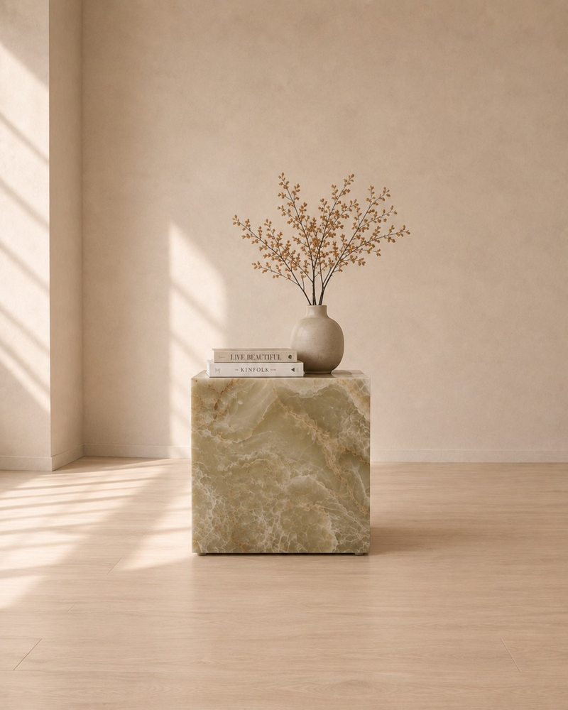 Sienna Onyx Side Table