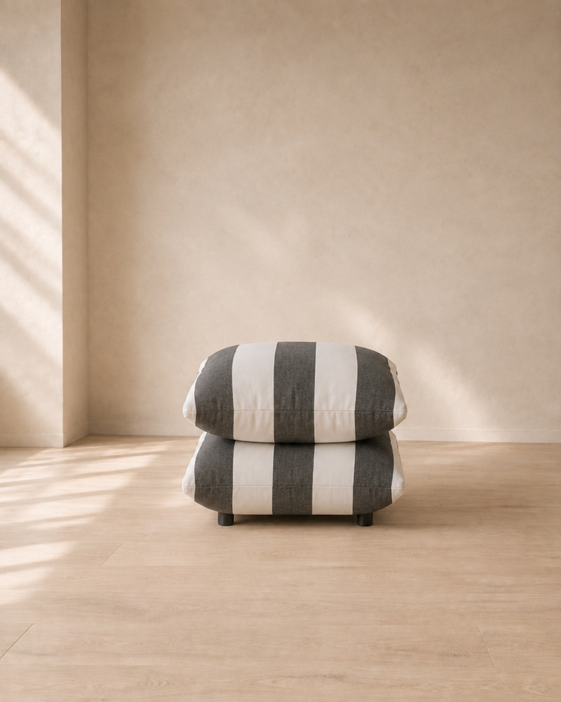Tivoli Striped Pouffe