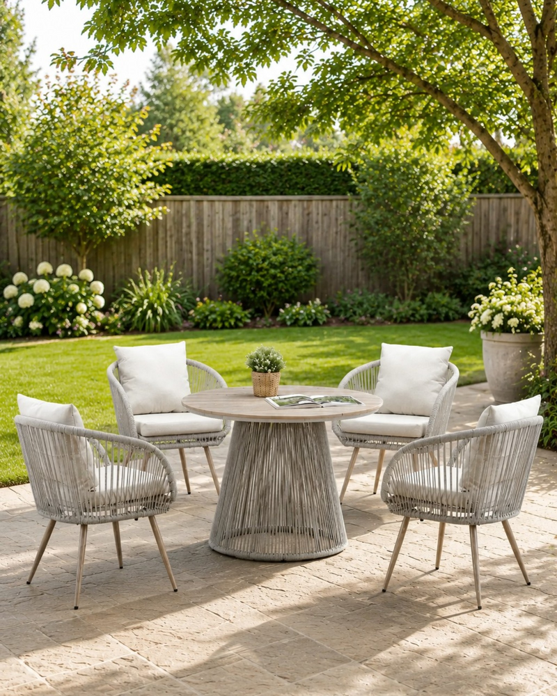 Cove Natural 4 Seater Dining Set