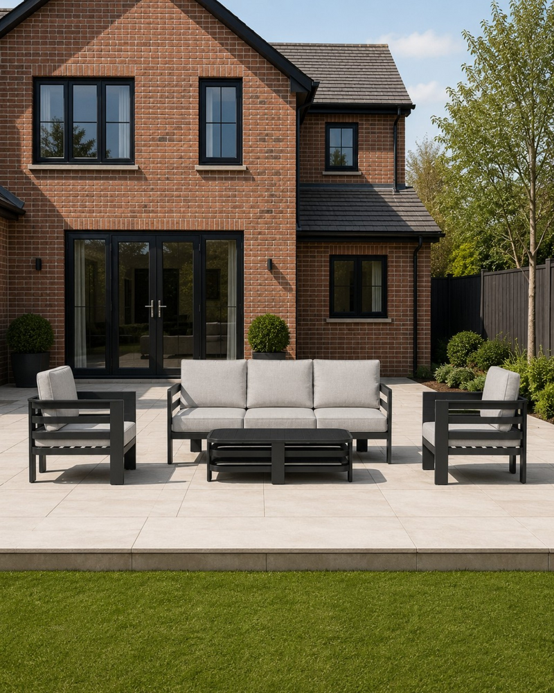 Modern Onyx 5 Seater Garden Set