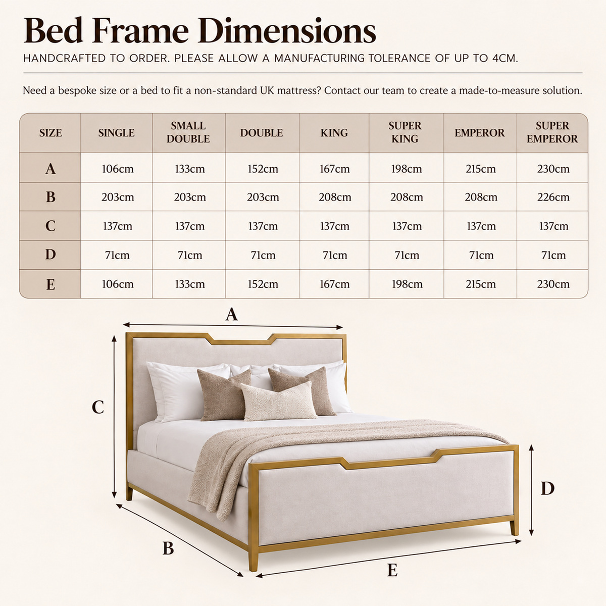 Bed Dimensions Diagram