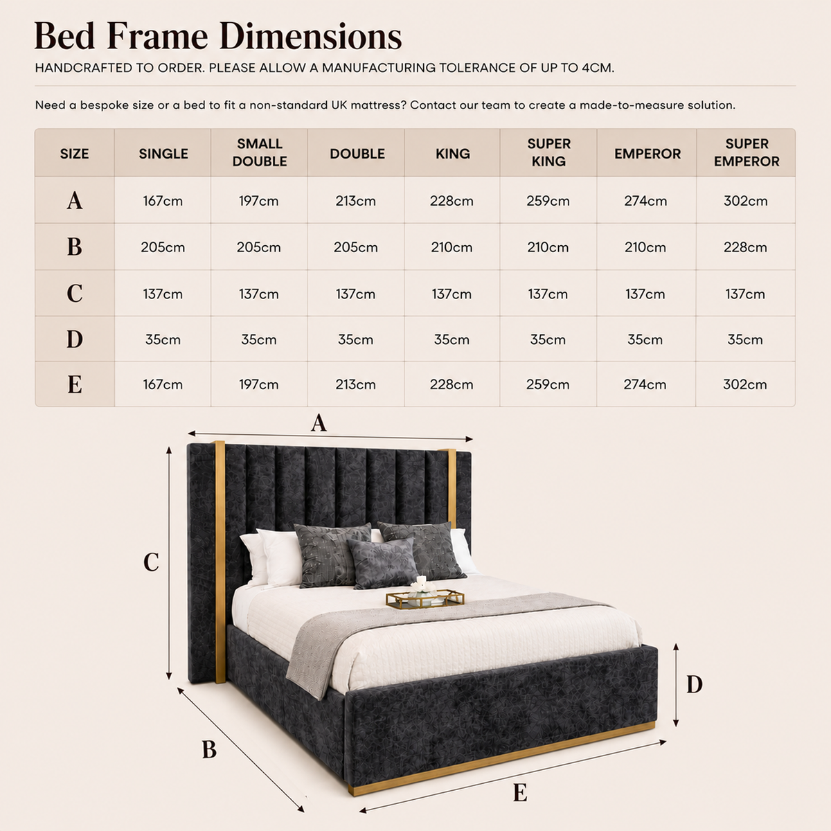 Bed Dimensions Diagram