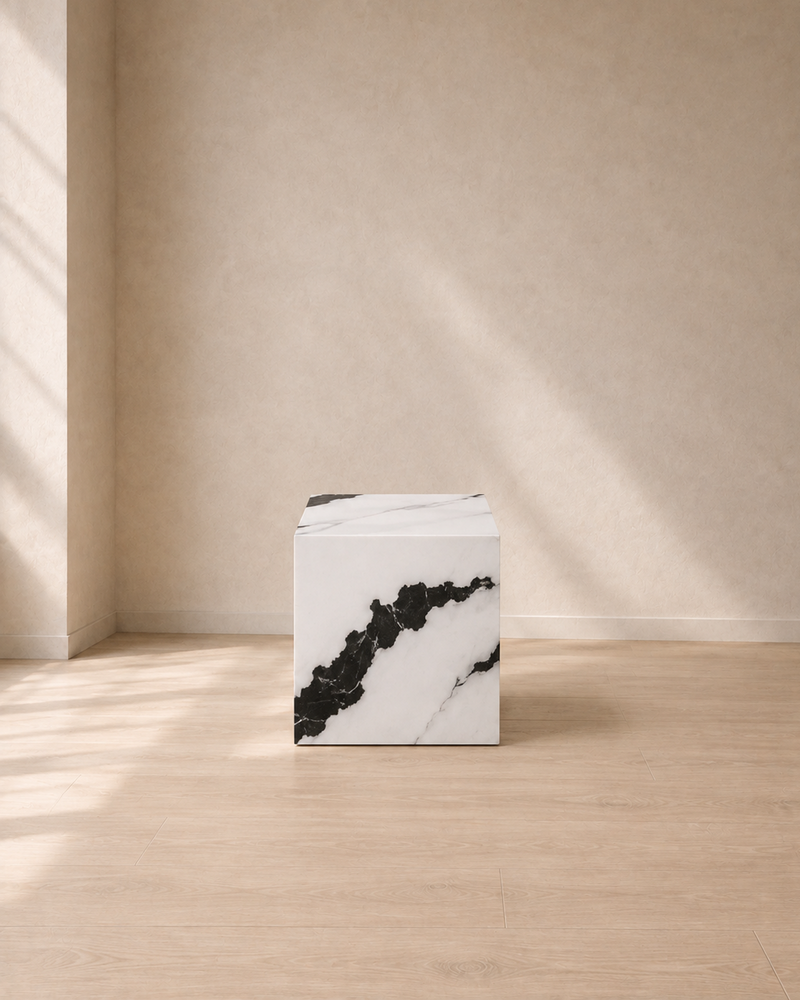 Montrose Marble Effect Side Table