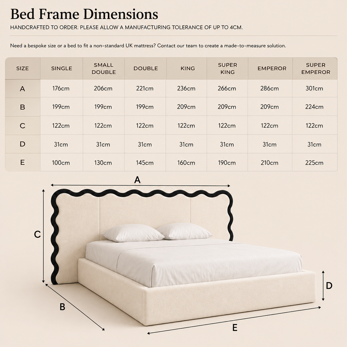 Bed Dimensions Diagram