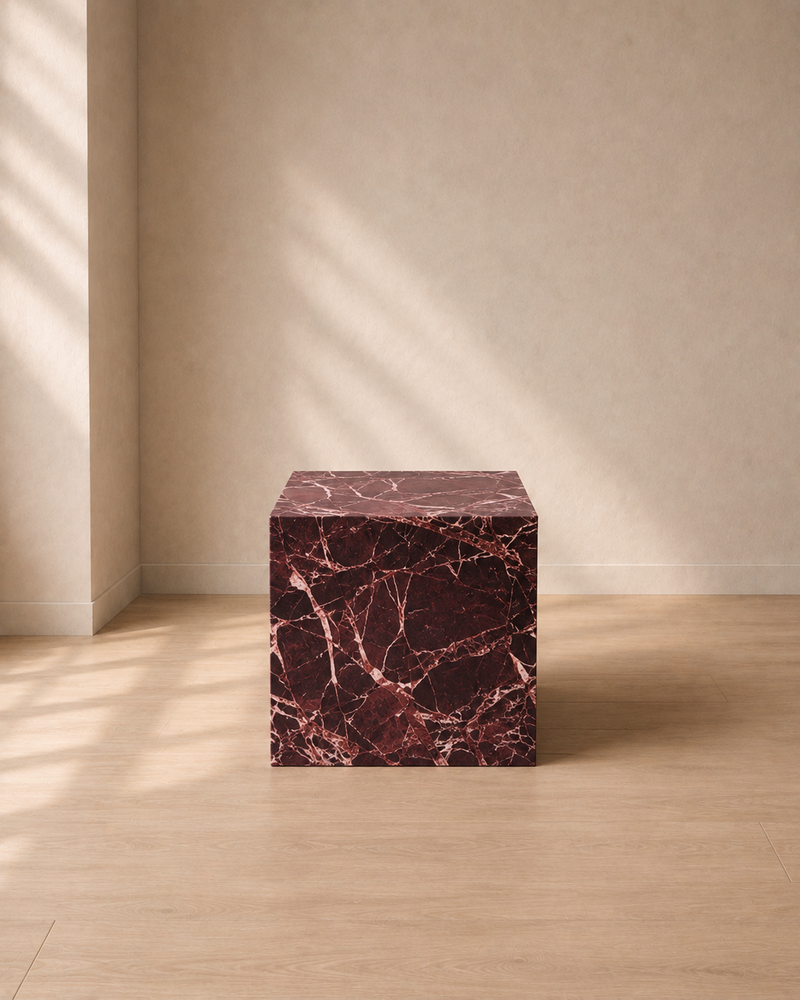Rosso Square Side Table