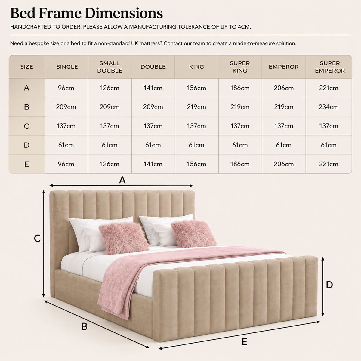 Bed Dimensions Diagram