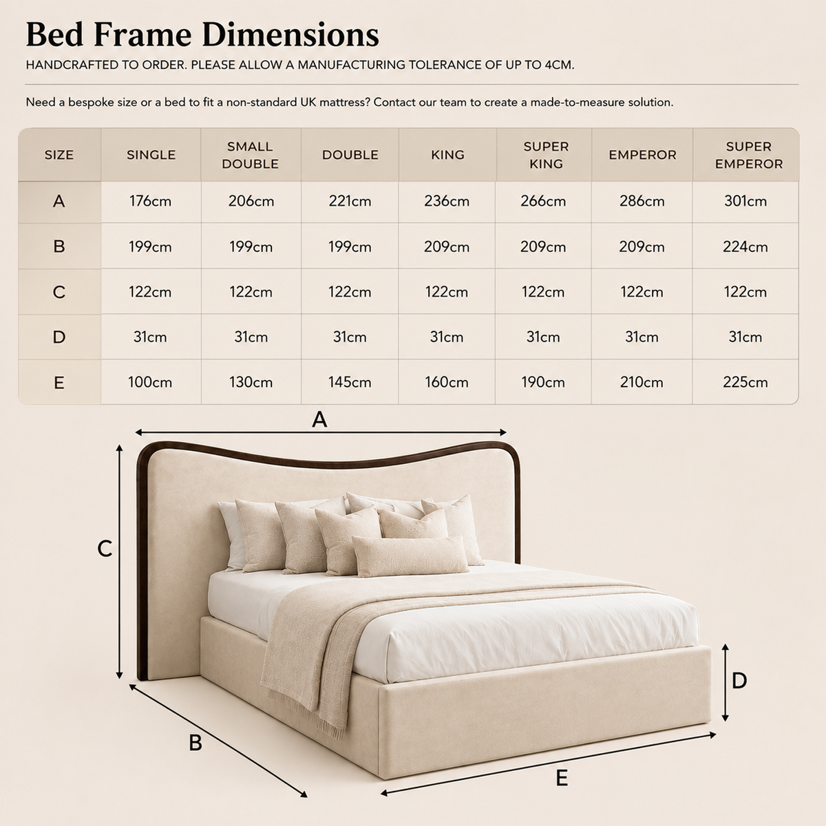 Bed Dimensions Diagram