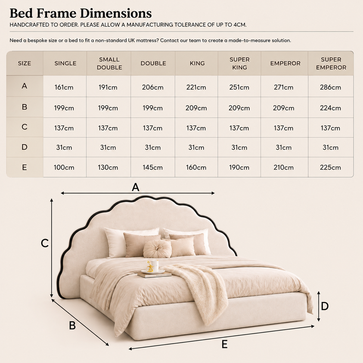 Bed Dimensions Diagram