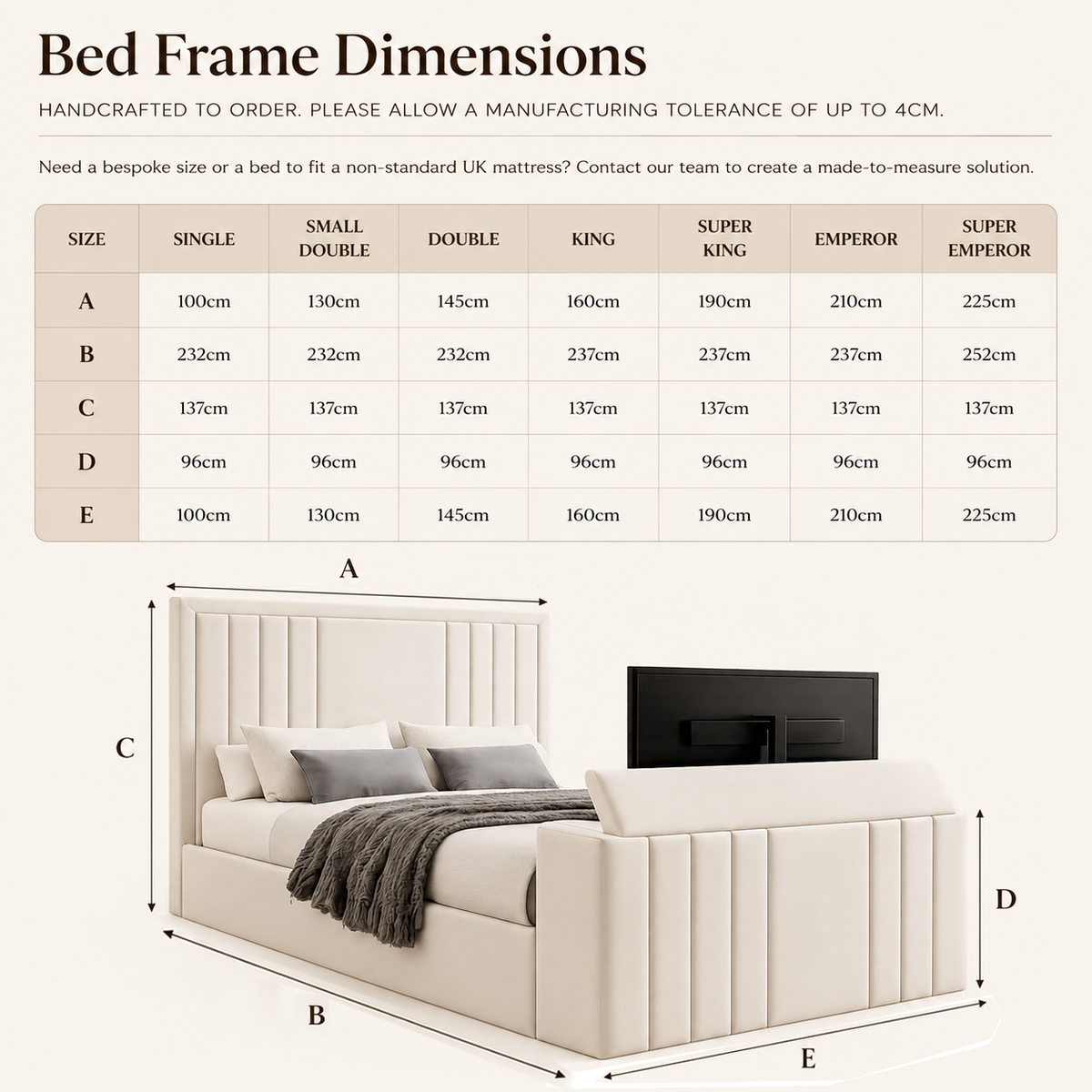 Bed Dimensions Diagram