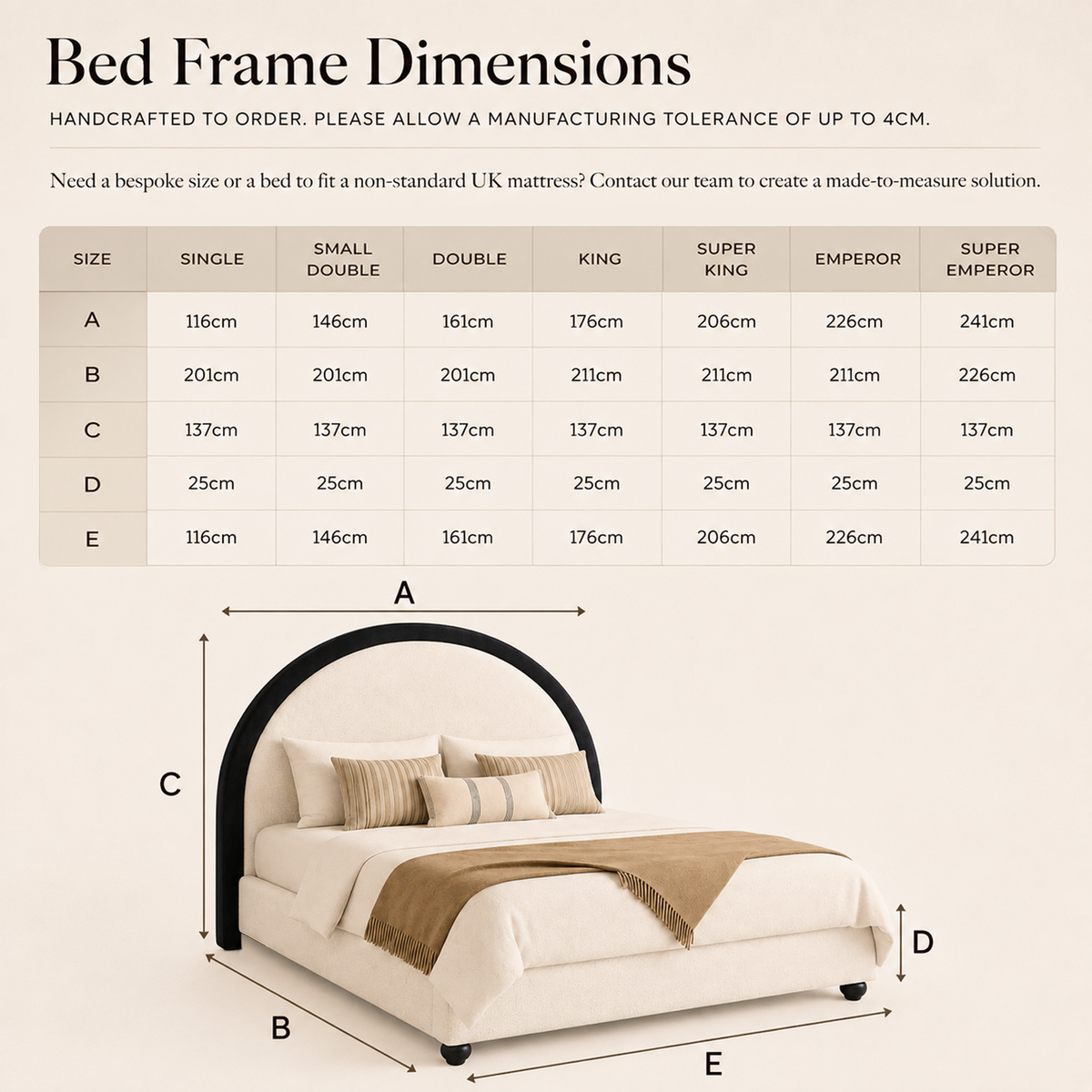 Bed Dimensions Diagram